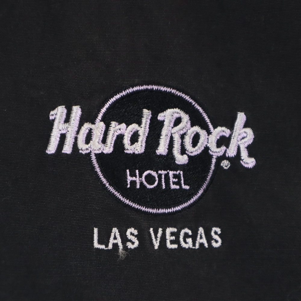 ハードロックホテル バックプリント ブルゾン M ブラック Hard Rock HOTEL ジャケット メンズ