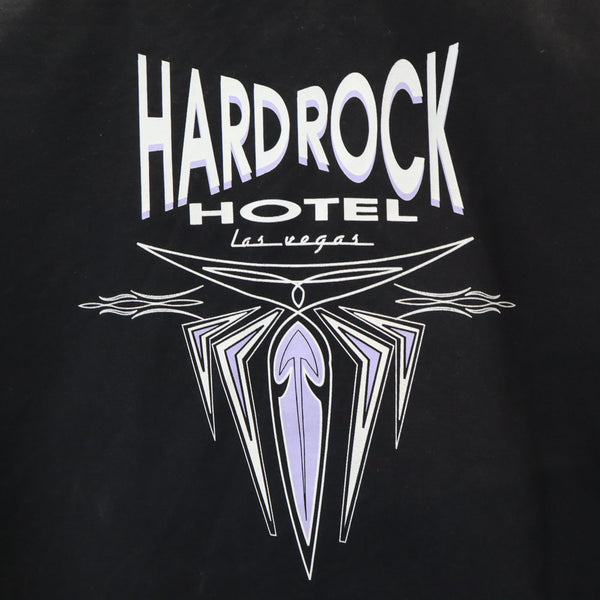 ハードロックホテル バックプリント ブルゾン M ブラック Hard Rock HOTEL ジャケット メンズ