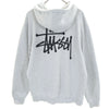 ステューシー バックロゴ 長袖 スウェットパーカー M グレー STUSSY 裏起毛 メンズ