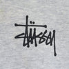 ステューシー バックロゴ 長袖 スウェットパーカー M グレー STUSSY 裏起毛 メンズ