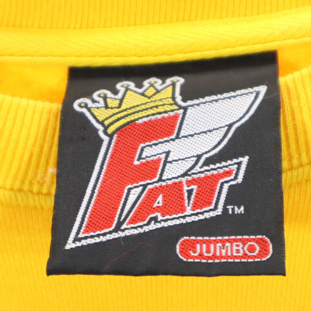 エフエイティー 長袖 スウェット トレーナー JUMBO イエロー FAT メンズ