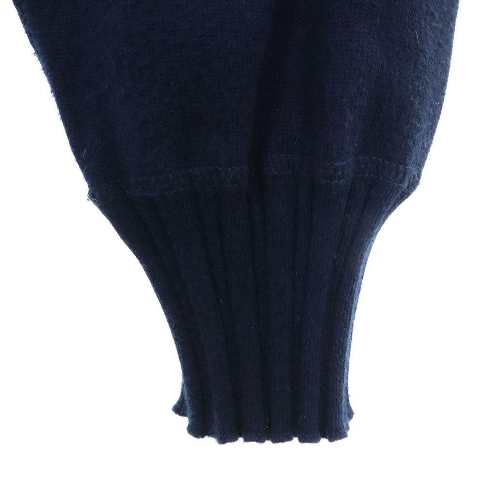 Loro Piana ロロピアーナ イタリア製 長袖 Vネック セーター 50 ネイビー ニット メンズ