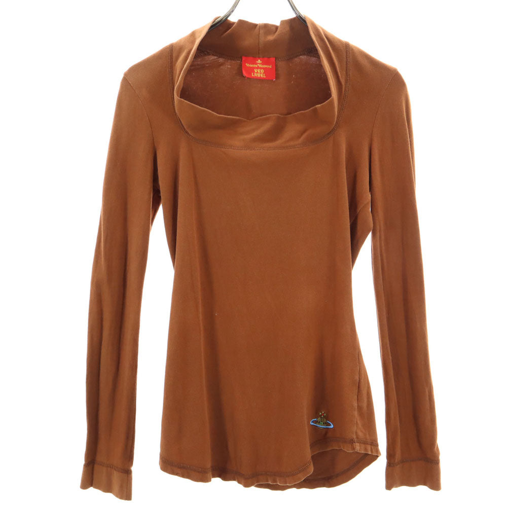 ヴィヴィアンウエストウッド レッドレーベル イタリア製 長袖 カットソー S ブラウン Vivienne Westwood Red Label レディース