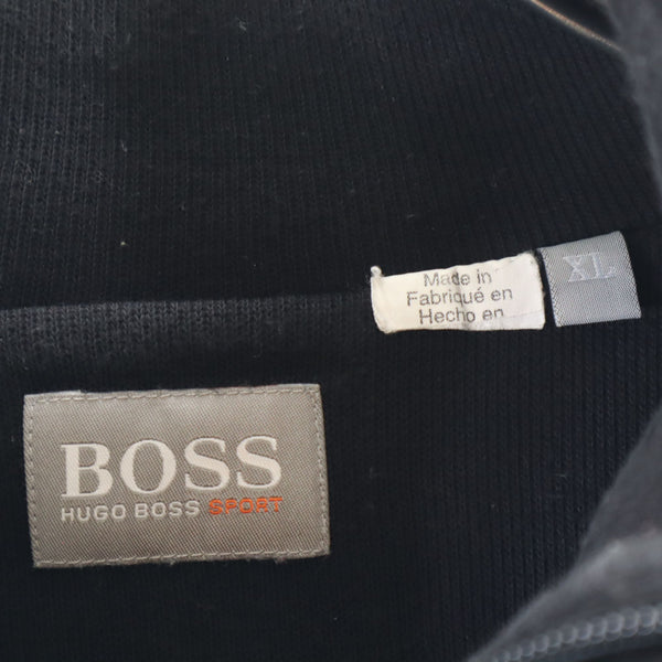 ボスヒューゴボス 長袖 ハーフジップ ニット XL ブラック BOSS HUGO BOSS SPORT プルオーバー メンズ