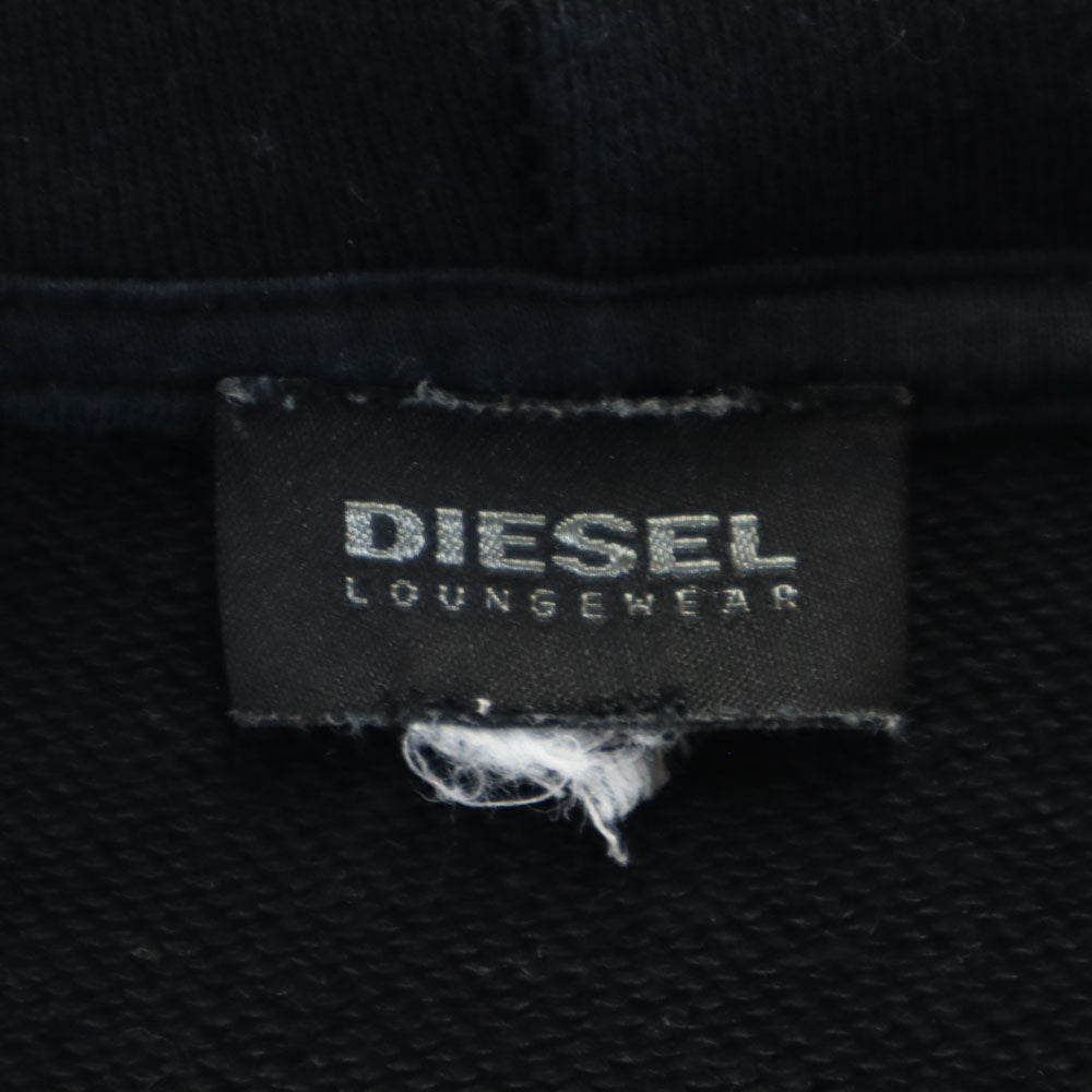 ディーゼル 長袖 スウェット ジップパーカー ブラック DIESEL メンズ