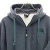 ノースフェイス アウトドア NT11530 長袖 リアビュー スウェット ジップパーカー M グレー THE NORTH FACE 裏起毛 REARVIEW FULLZIP HOODIE メンズ