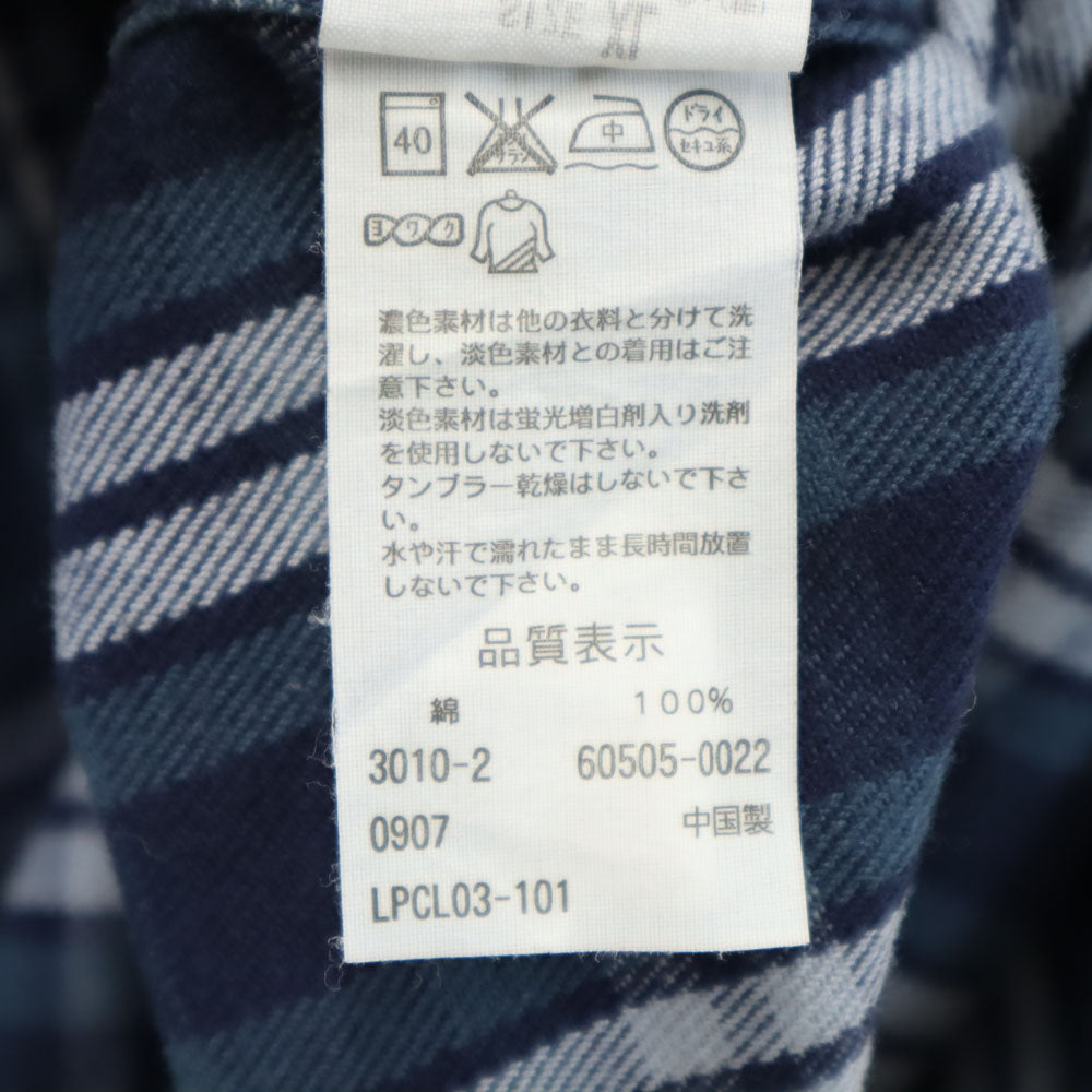 リーバイス チェック柄 長袖 ウエスタンシャツ XL ネイビー 他 Levi's Red Tab メンズ