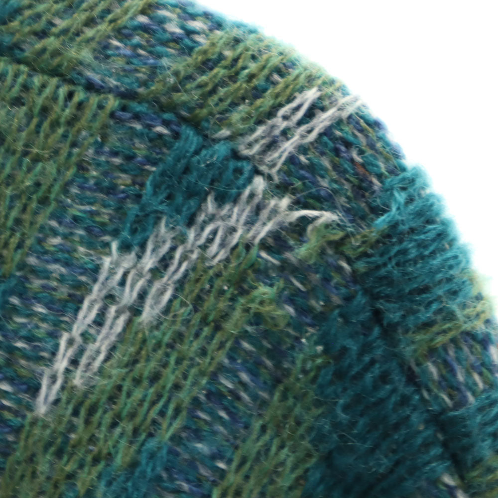 ニュークラブ 80s 90s オールド 長袖 Vネック セーター 4 グリーン系 ニット メンズ