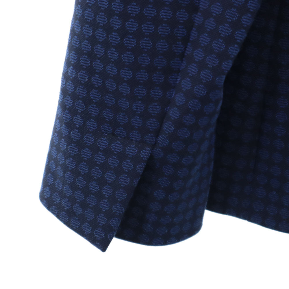 マックスアンドコー 総柄 テーラードジャケット 38 ネイビー MAX&CO ブレザー レディース