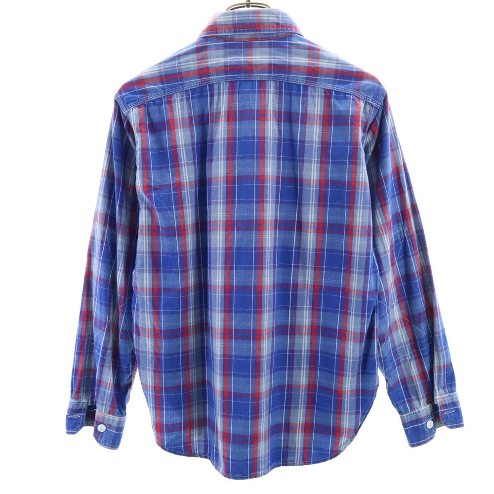 ENGINEERED GARMENTS エンジニアドガーメンツ USA製 チェック柄 長袖 シャツ XS ブルー系 メンズ