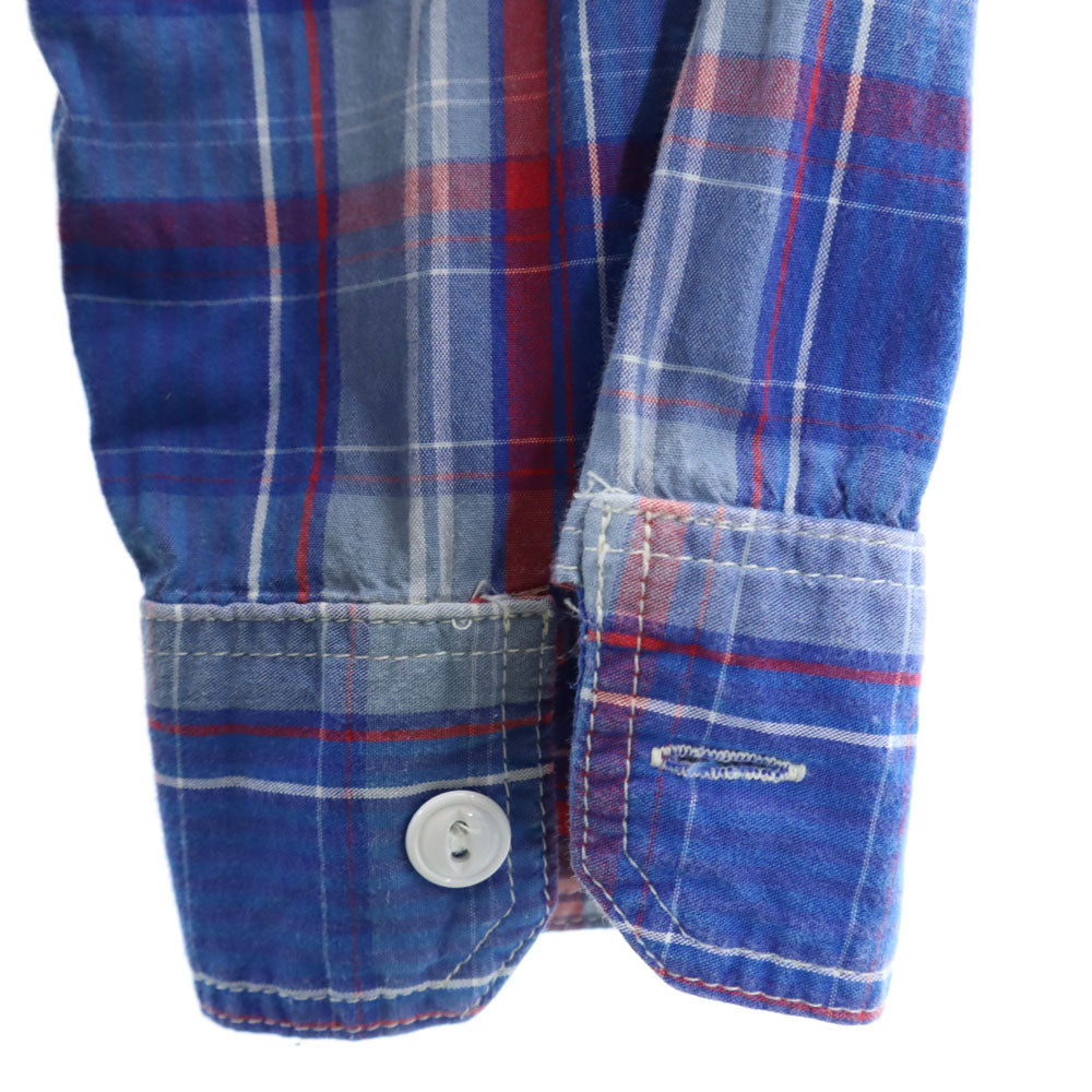 ENGINEERED GARMENTS エンジニアドガーメンツ USA製 チェック柄 長袖 シャツ XS ブルー系 メンズ