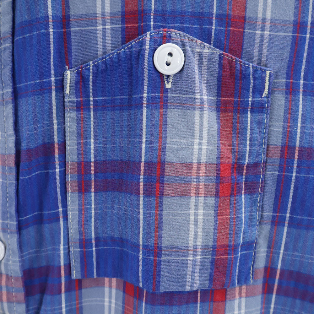 ENGINEERED GARMENTS エンジニアドガーメンツ USA製 チェック柄 長袖 シャツ XS ブルー系 メンズ