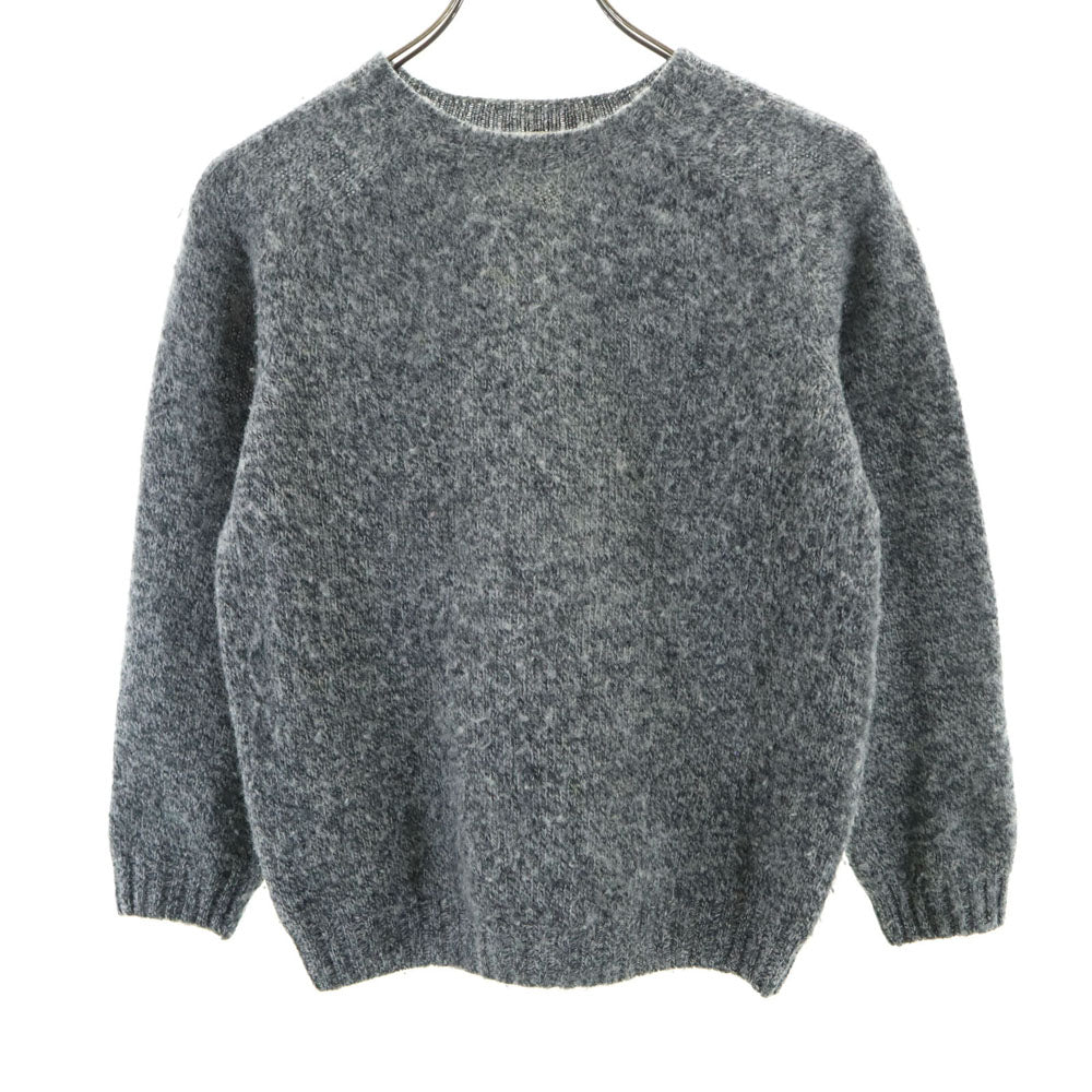 Harley of Scotland ハーレーオブスコットランド 長袖 ウール セーター 34 グレー ニット レディース