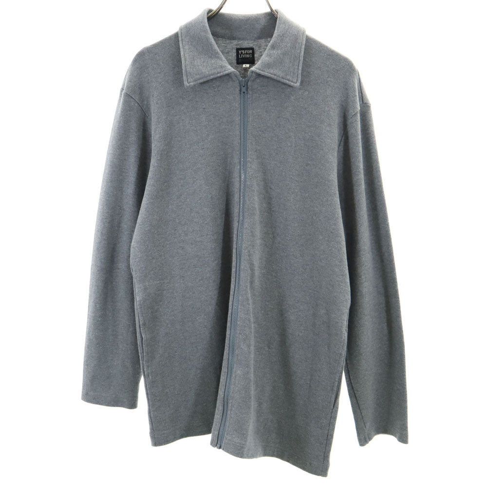 Y's for living ワイズフォーリビング 日本製 フルジップ スウェット L グレー BASICS チュニック レディース