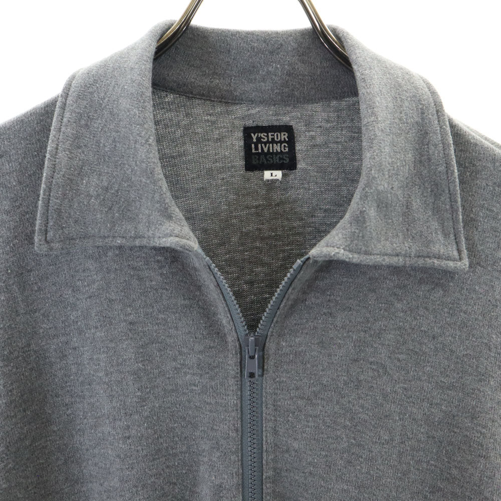 Y's for living ワイズフォーリビング 日本製 フルジップ スウェット L グレー BASICS チュニック レディース