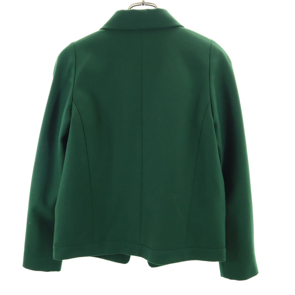 ケンゾー ウール テーラードジャケット 38 グリーン KENZO ブレザー レディース