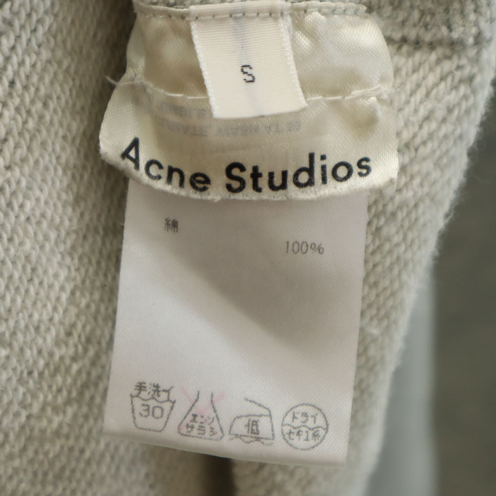 ACNE STUDIOS アクネストゥディオズ スウェット トレーナー S グレー メンズ