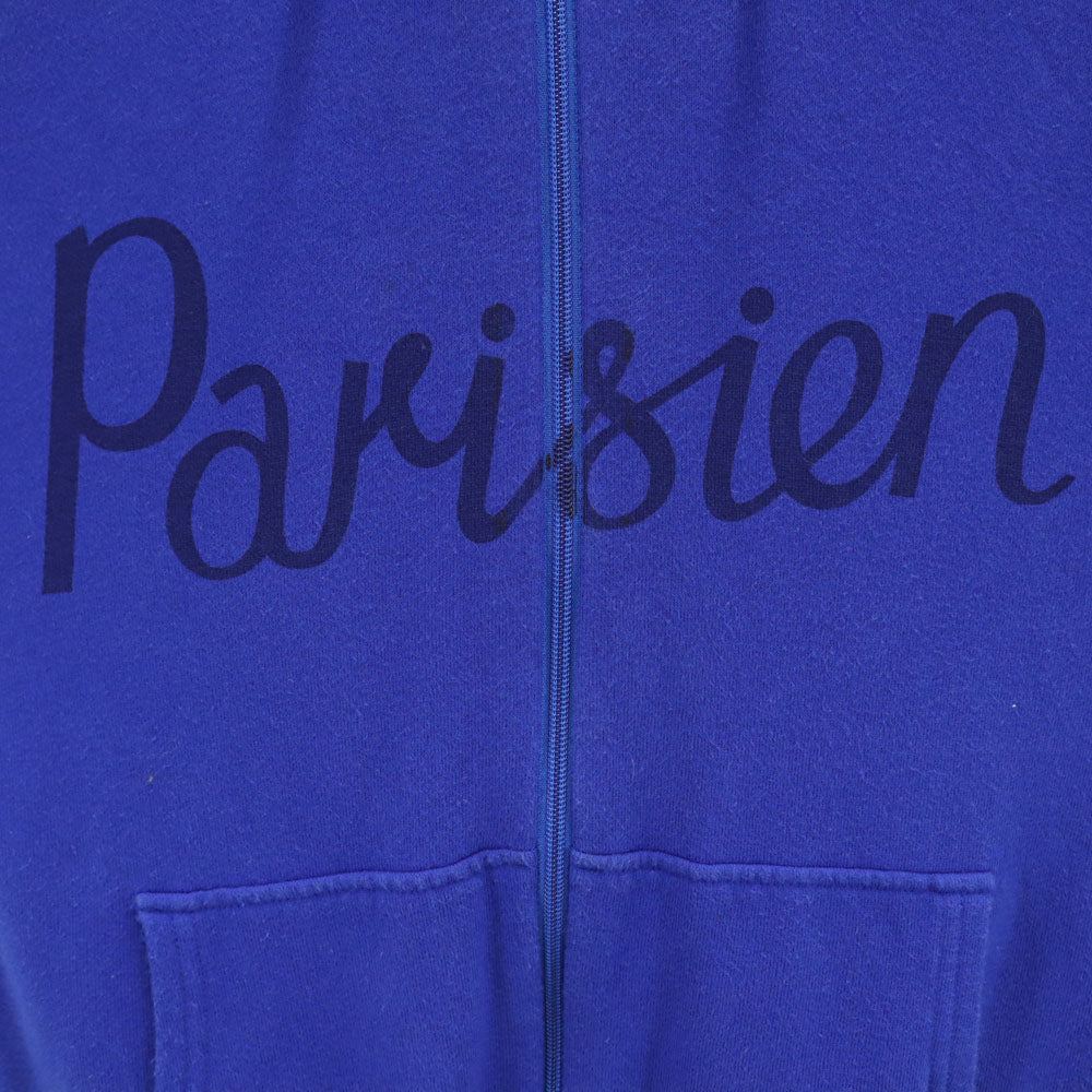 KITSUNE キツネ 日本製 長袖 スウェット ジップパーカー S 青紫 TEE メンズ