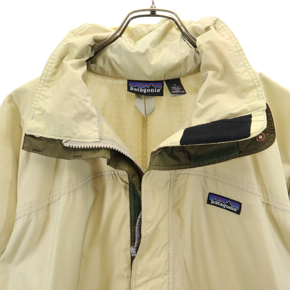 パタゴニア 00s 2002年 アウトドア 83617 トレントシェル ジャケット S イエローベージュ patagonia マウンテンパーカー メンズ