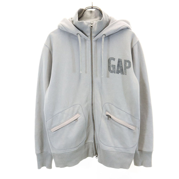 ギャップ 長袖 スウェット ジップパーカー M グレー GAP 裏起毛 メンズ