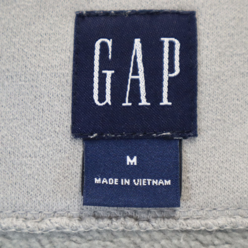 ギャップ 長袖 スウェット ジップパーカー M グレー GAP 裏起毛 メンズ