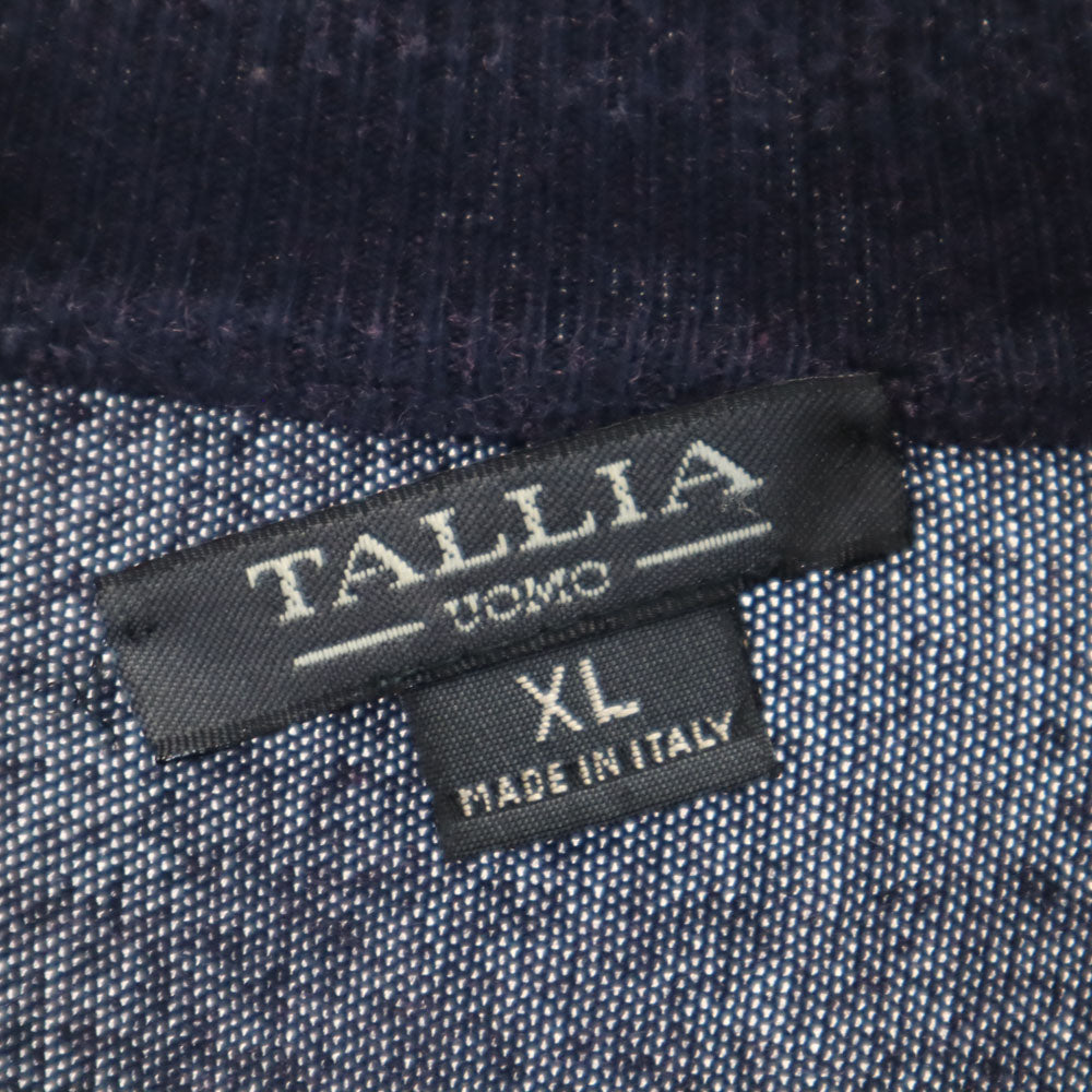 TALLIA UOMO 90s イタリア製 オールド 長袖 セーター XL ネイビー ニット メンズ
