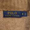 ポロラルフローレン 長袖 ハーフジップ セーター S ベージュブラウン POLO RALPH LAUREN ニット メンズ