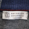 ブルネロクチネリ イタリア製 カシミヤ100％ ニット ジャケット 50 ネイビー Brunello Cucinelli メンズ