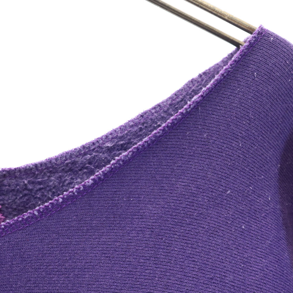 Champion チャンピオン 90s オールド 刺繍タグ 7分袖 リバースウィーブ スウェット トレーナー M パープル レディース