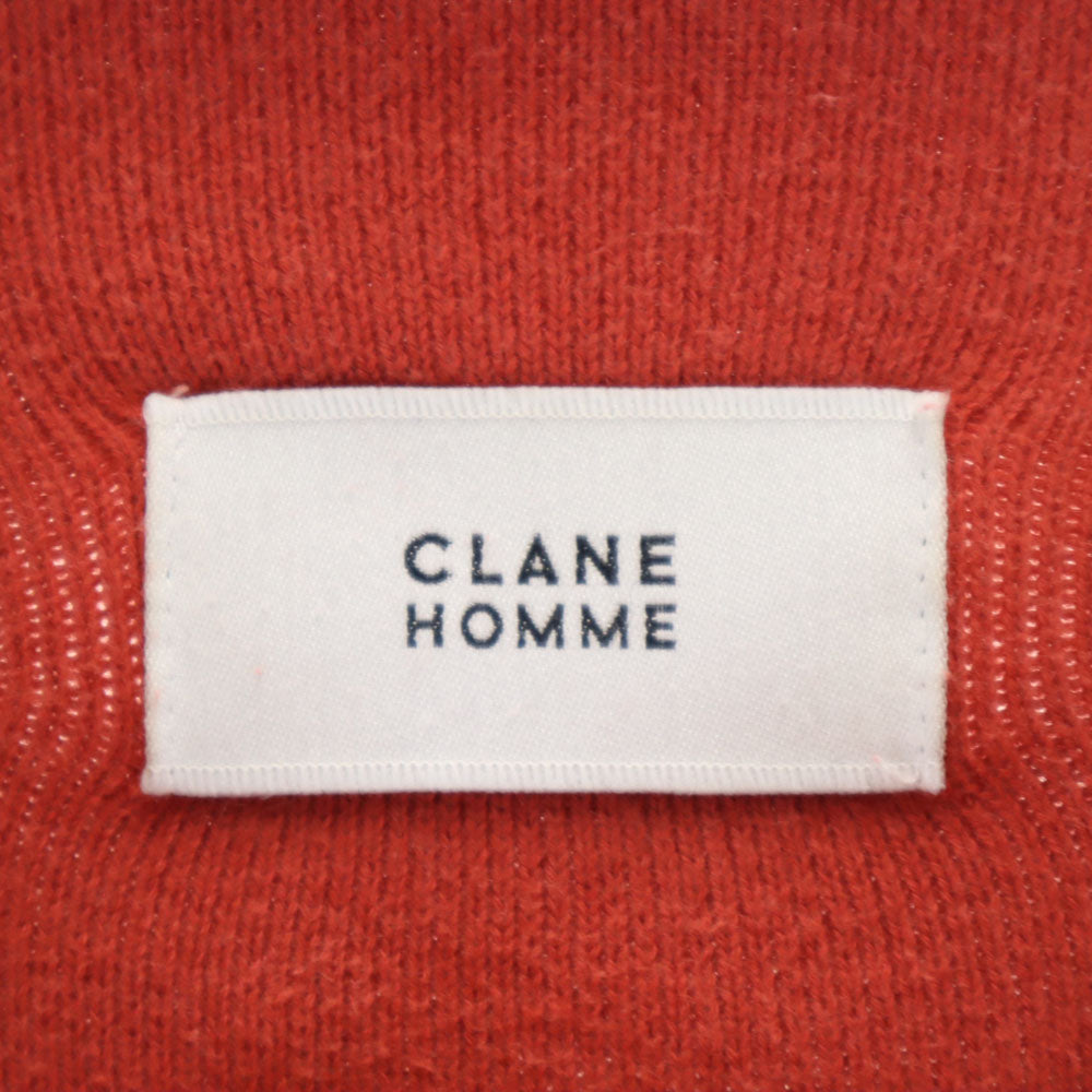 クラネオム 長袖 セーター 1 朱色 CLANE HOMME ニット メンズ