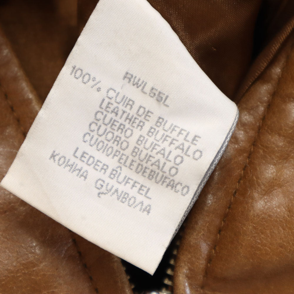 NAF NAF ナフナフ バッファロー レザージャケット M ブラウン レディース