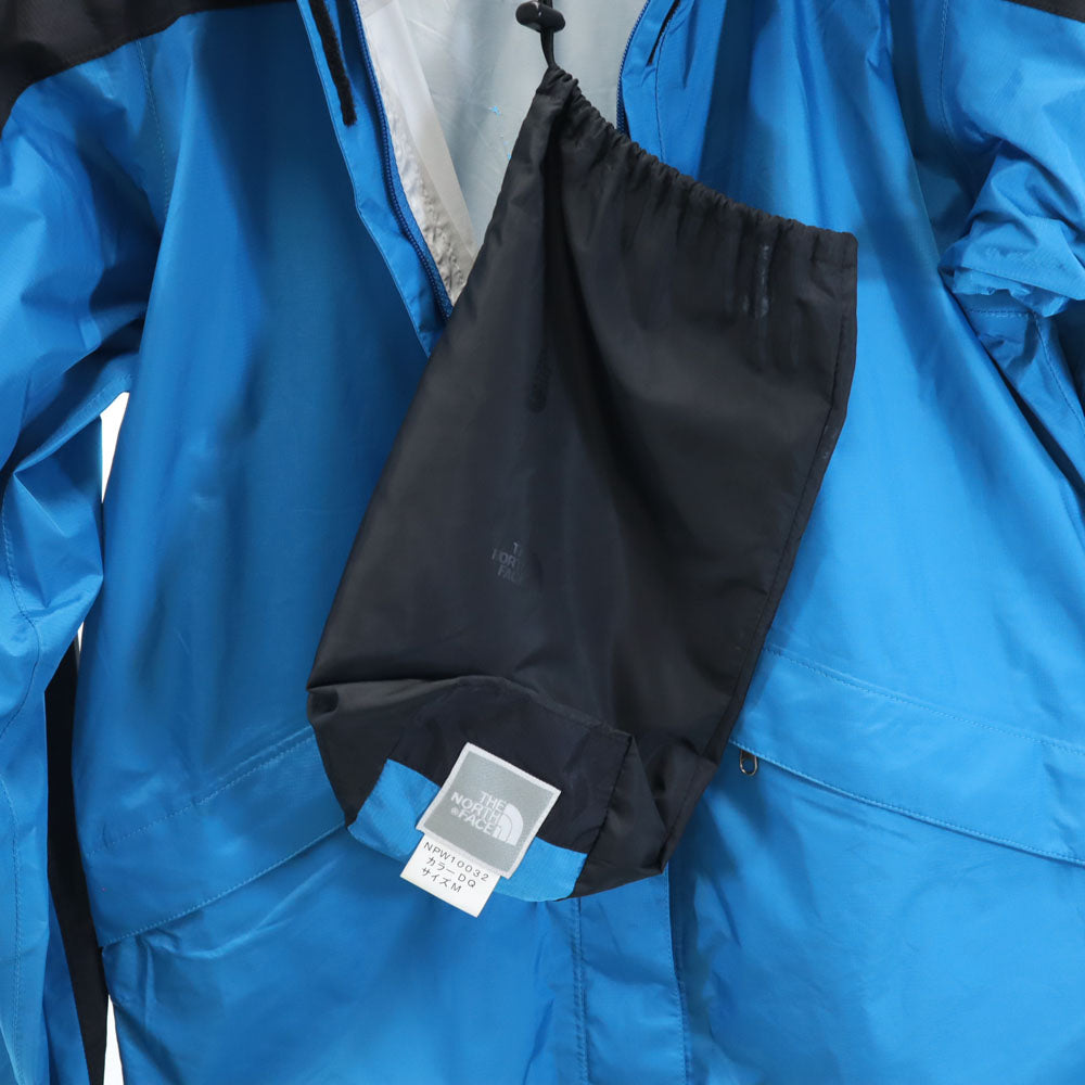 THE NORTH FACE ノースフェイス アウトドア NPW10032 レインテックス ウェア 上下 セットアップ M 水色 収納袋付き レディース