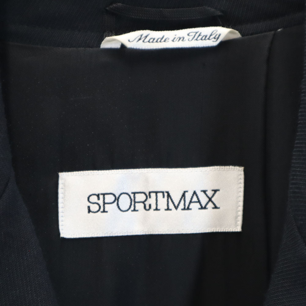 SPORTMAX スポーツマックス イタリア製 カジュアル パンツスーツ 上下 セットアップ 38 濃紺 レディース
