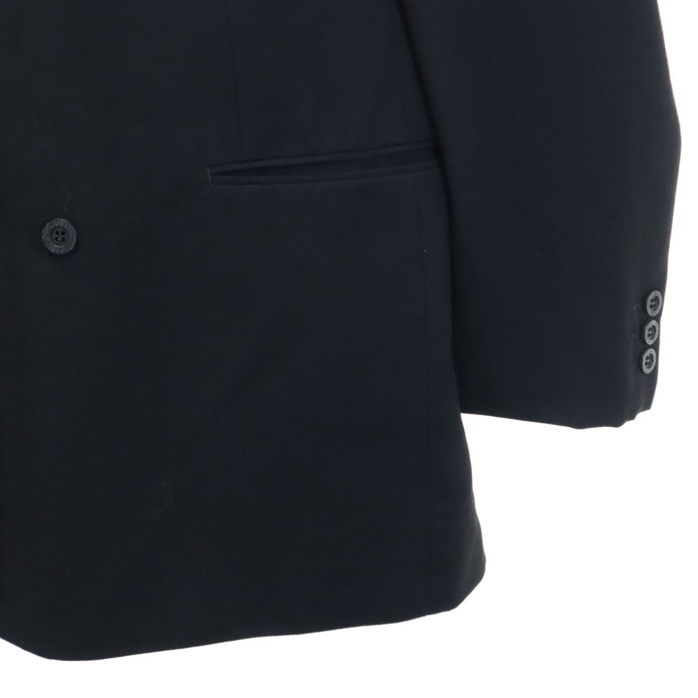 モルトブラボー ジャンニ・ヴェルサーチ生地 ダブル スーツ 上下 セットアップ チャコールブラック ｘ GIANNI VERSACE メンズ