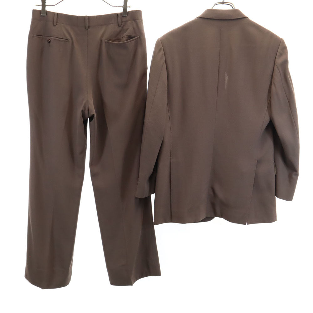 カスタムテーラーオオミヤ ジバンシー生地 スーツ 上下 セットアップ ブラウン メンズ