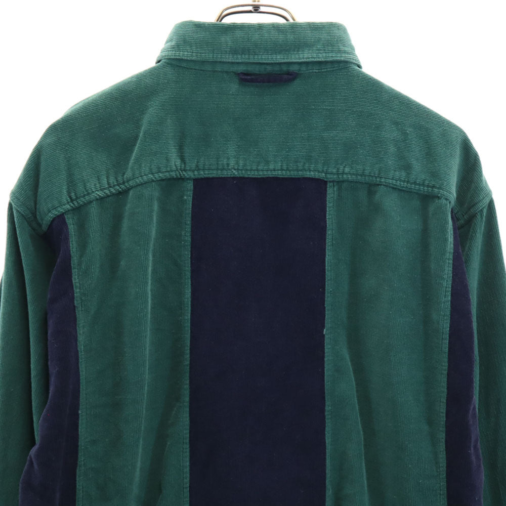 ウィンブルック 90s オールド 長袖 コーデュロイ ボタンダウンシャツ M グリーン メンズ