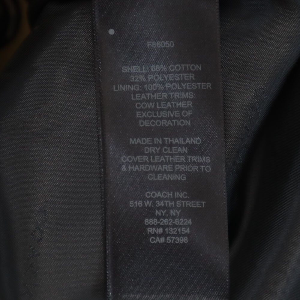 コーチ F86050 ソリッドショート トレンチコート XS ベージュ COACH レディース