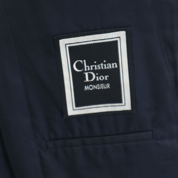 クリスチャンディオール 90s オールド テーラードジャケット AB-4 ネイビー Christian Dior MONSIEUR ブレザー メンズ