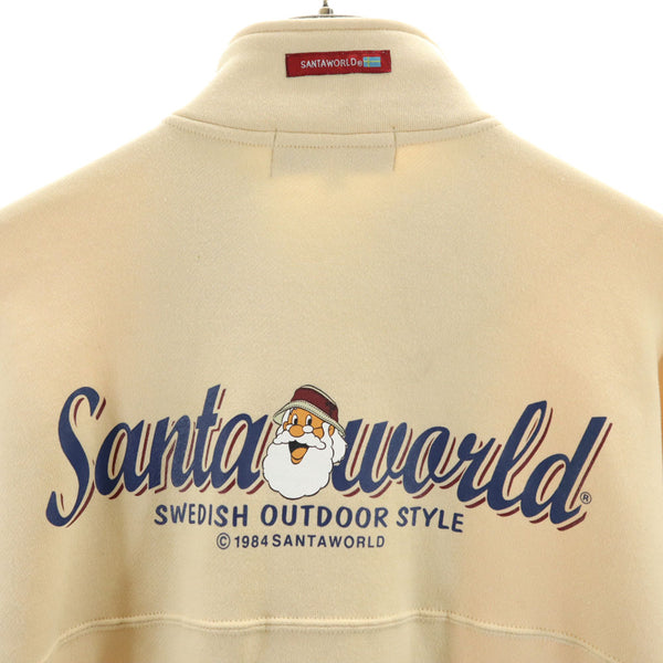 サンタワールド スウェット ブルゾン L ベージュ SantaWorld 裏起毛 メンズ