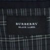 バーバリーブラックレーベル 三陽商会 ストライプ柄 テーラードジャケット L ネイビー BURBERRY BLACK LABEL ブレザー メンズ