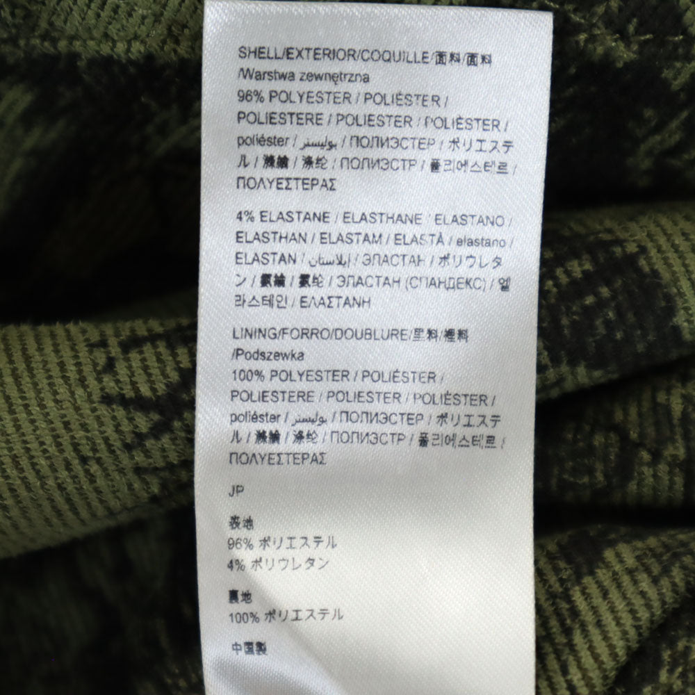 Desigual デシグアル 総柄 ダブルライダースジャケット 38 カーキ レディース