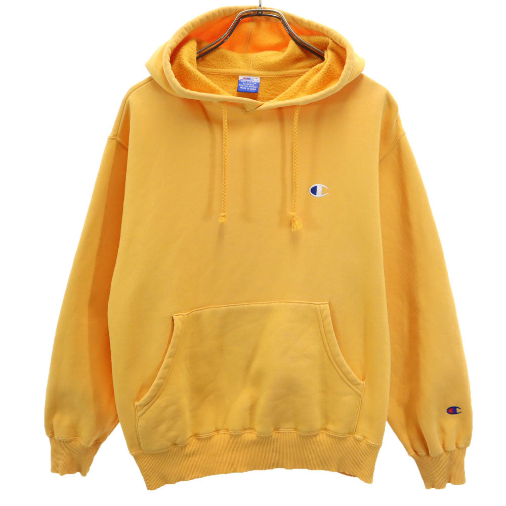 Champion チャンピオン 90s オールド 長袖 スウェットパーカー M イエロー 裏起毛 メンズ