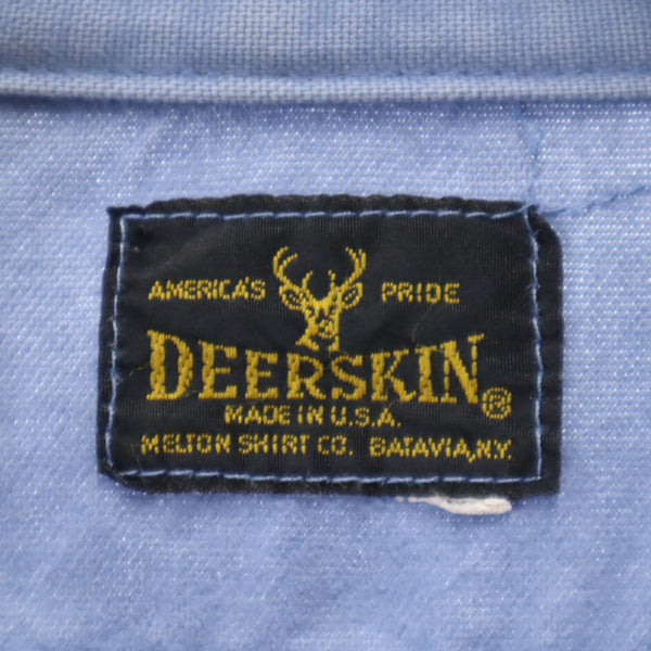 DEERSKIN オールド 長袖 シャツ ブルー系 DEERSKIN メンズ