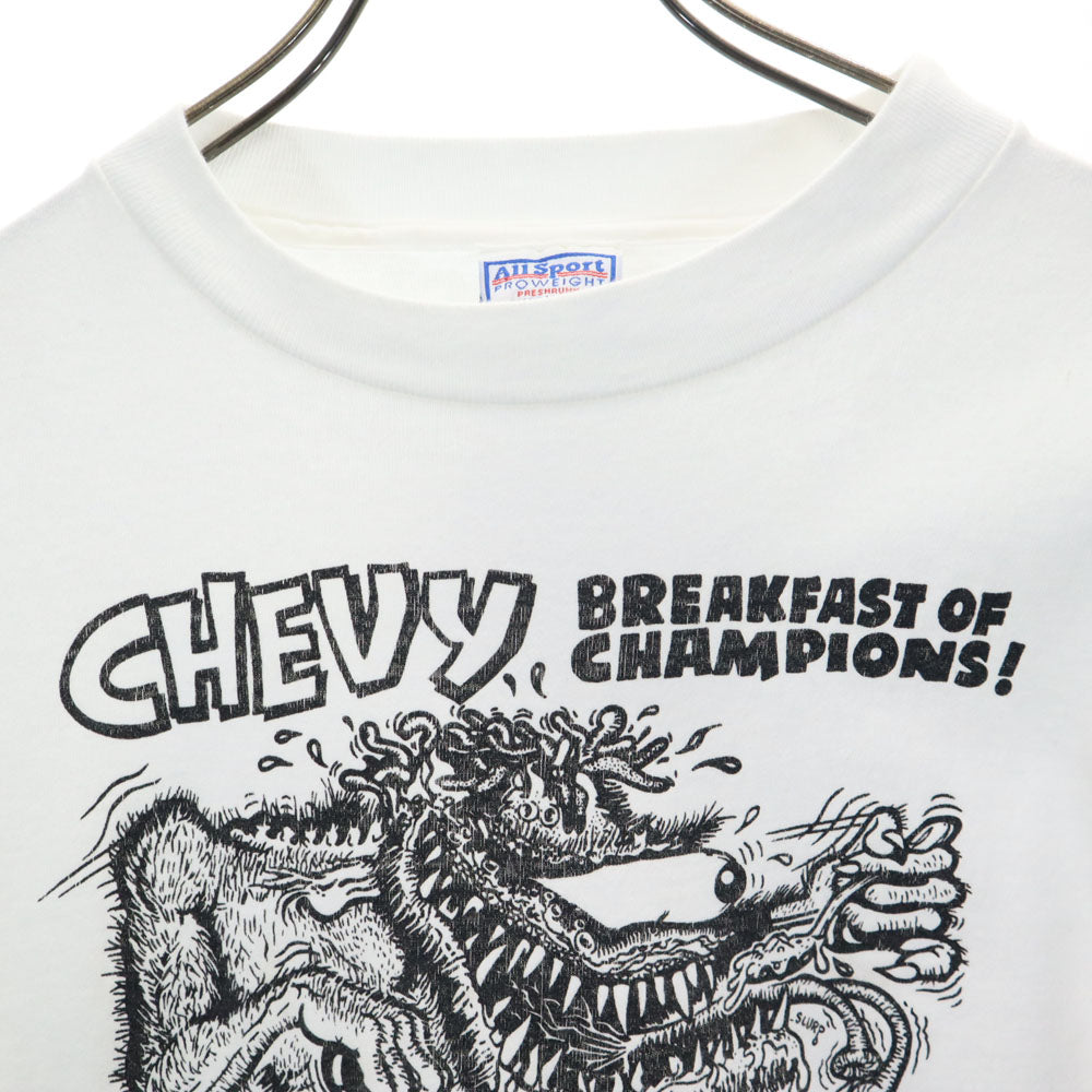 ALL SPORTS オールスポーツ 90s オールド USA製 ラットフィンク エドロス ラットフィンク 半袖 Tシャツ S ホワイト シングルステッチ Rat Fink メンズ