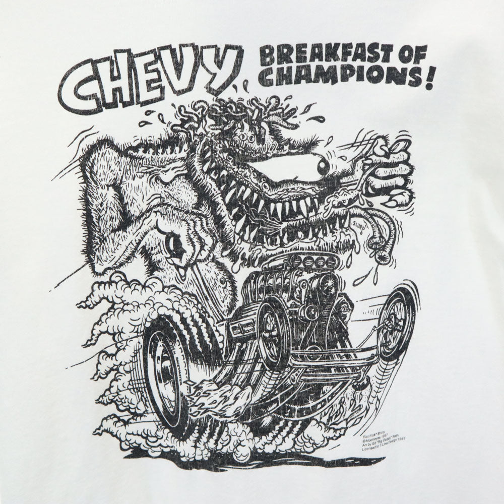 ALL SPORTS オールスポーツ 90s オールド USA製 ラットフィンク エドロス ラットフィンク 半袖 Tシャツ S ホワイト シングルステッチ Rat Fink メンズ