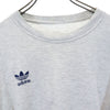 アディダス 80s デサント製 ヴィンテージ トレフォイルロゴ 長袖 Tシャツ M-L グレー adidas ロンT メンズ