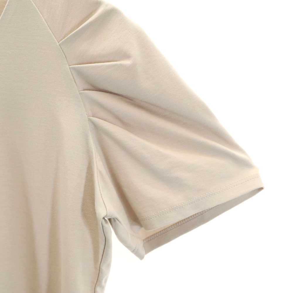 未使用 ベアトリス 半袖 カットソー 38 ベージュ BEATRICE レディース