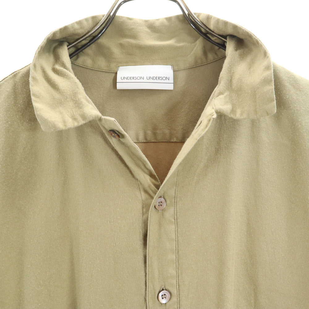 アンダーソン アンダーソン 日本製 長袖 シャツ 上下 セットアップ 1 カーキベージュ系 メンズ
