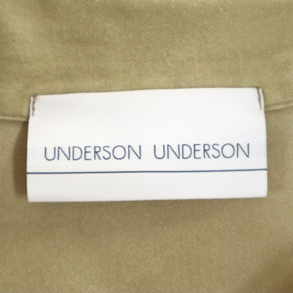 アンダーソン アンダーソン 日本製 長袖 シャツ 上下 セットアップ 1 カーキベージュ系 メンズ