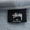 ステューシー 長袖 パーカー M ブルー STUSSY 裏起毛 メンズ